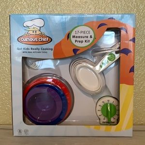 NIB Curious Chef 👨‍🍳🧑‍🍳 Kids 17pc Measure & Prep Kit